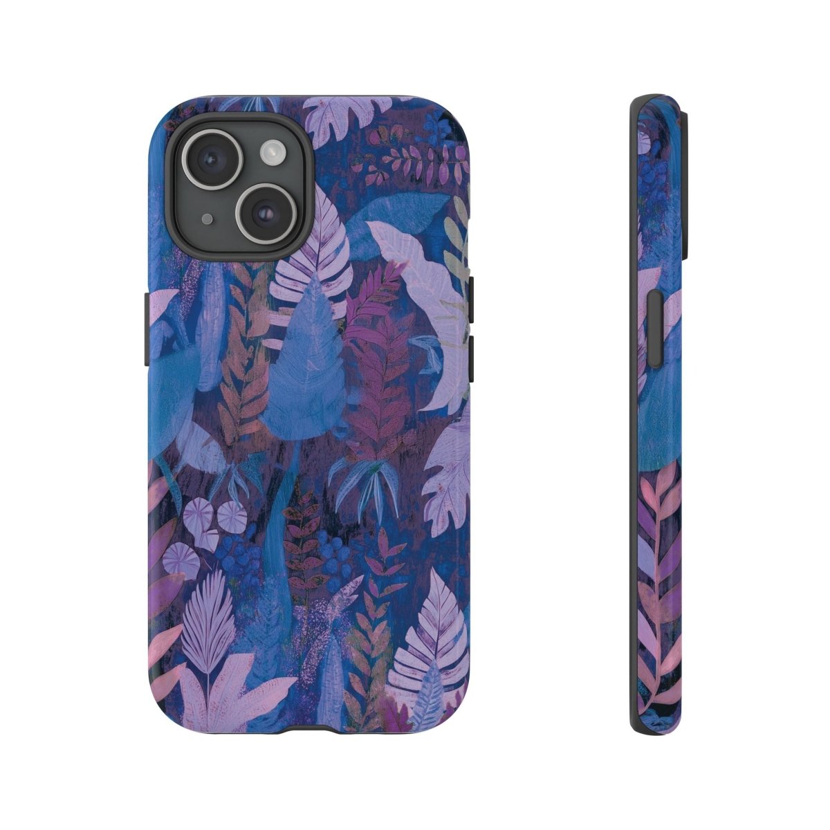 Tough lavender palms phone case by Printify, designed for durable protection on iPhone and Android devices.
