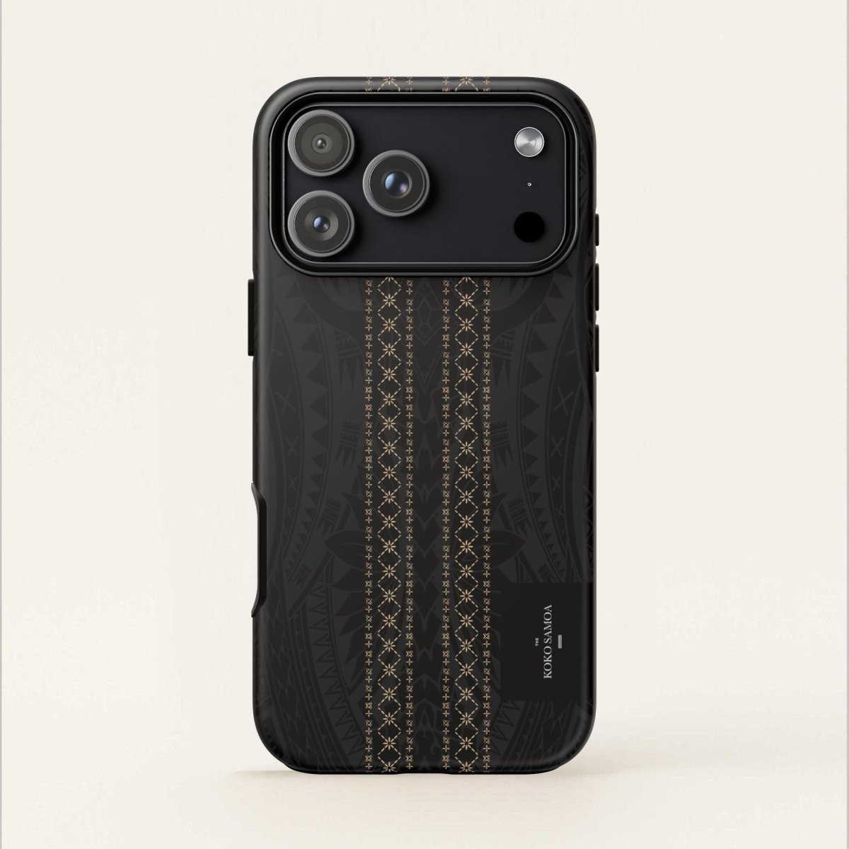 WOYC Tough Phone Case Malu featuring Samoa-inspired design, durable protection for smartphones in AU/NZ/USA.