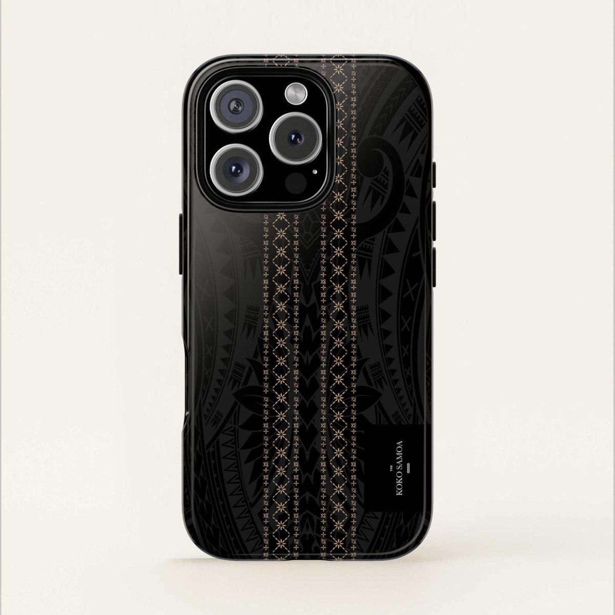 WOYC Tough Phone Case Malu design for AU/NZ/USA, durable protective case with Polynesian-inspired artwork and vibrant patterns.