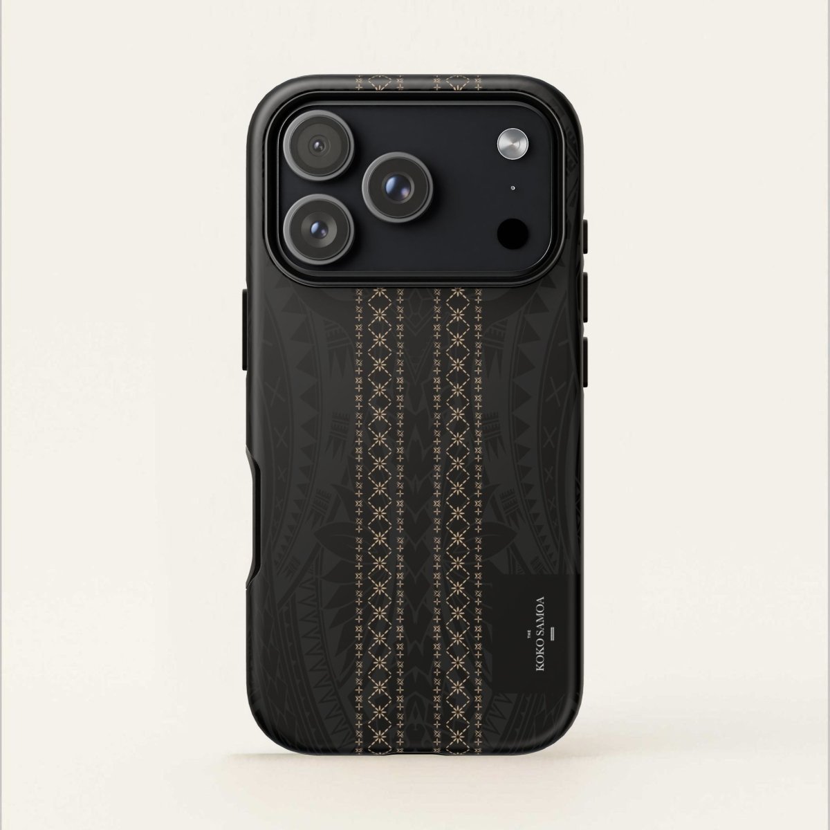 WOYC Tough Phone Case Malu design for AU, NZ, and USA models, featuring durable material and Polynesian-inspired artwork.