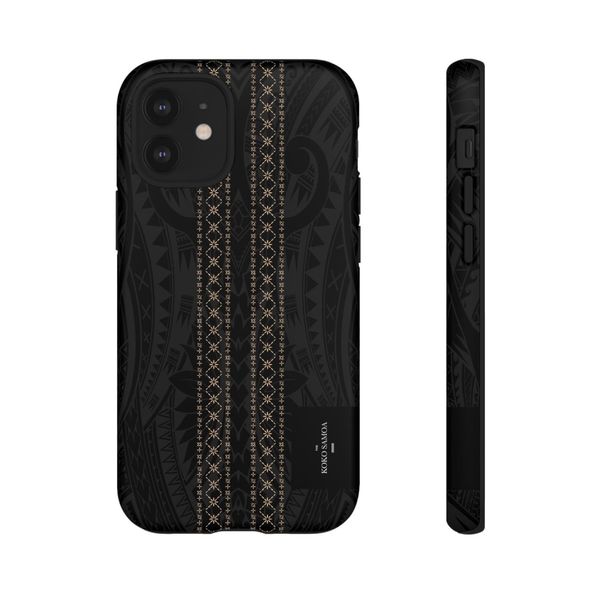 Tough Phone Case Malu design featuring Koko Samoa pattern, durable protective cover for AU, NZ, and US smartphones.