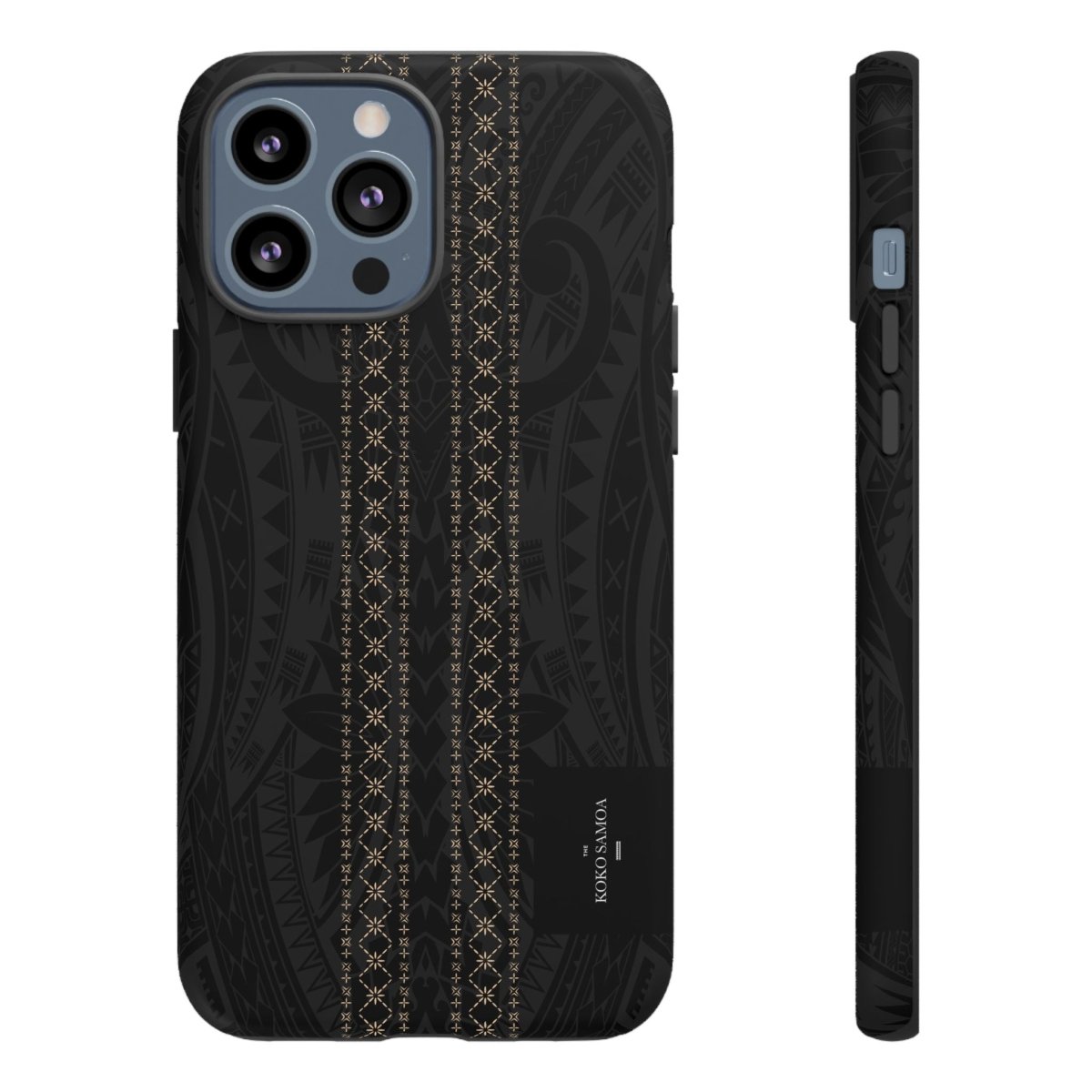 Tough Phone Case Malu design for AU/NZ/USA, durable protective cover with Polynesian Koko Samoa motif.