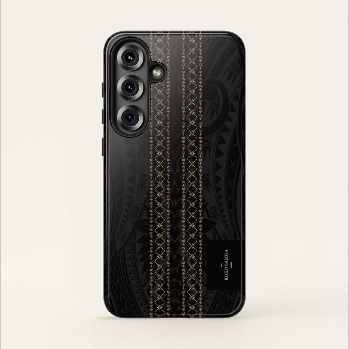 WOYC Tough Phone Case Malu design for AU/NZ/USA, durable protective case featuring Polynesian-inspired artwork.