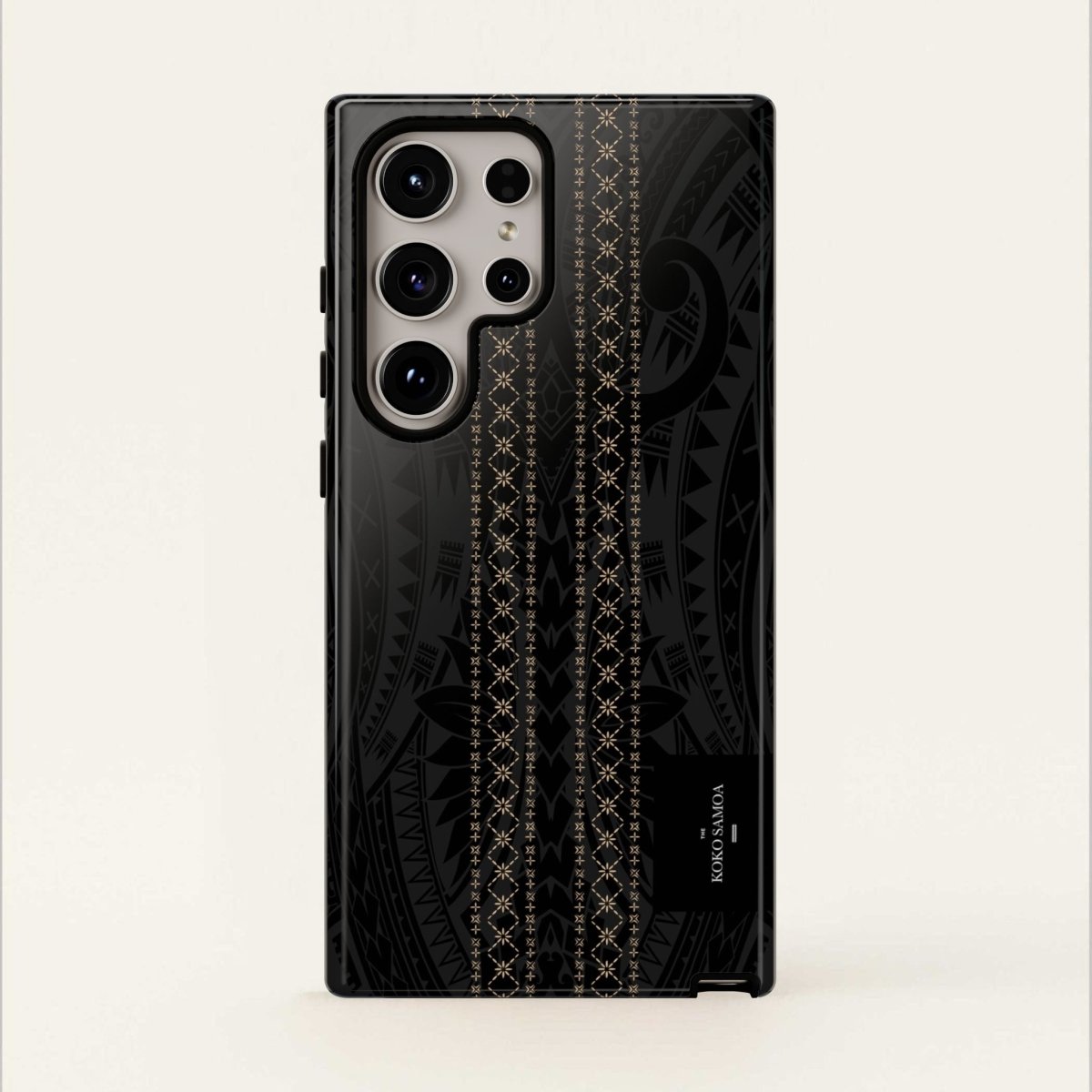 WOYC Tough Phone Case Malu design for AU, NZ, USA, featuring a vibrant Koko Samoa pattern on durable protective cover.