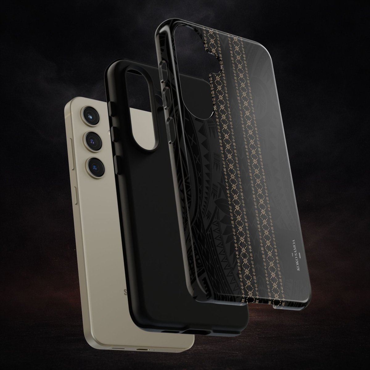 WOYC Tough Phone Case Malu featuring Koko Samoa design, durable protective cover for smartphones in AU, NZ, and USA regions.