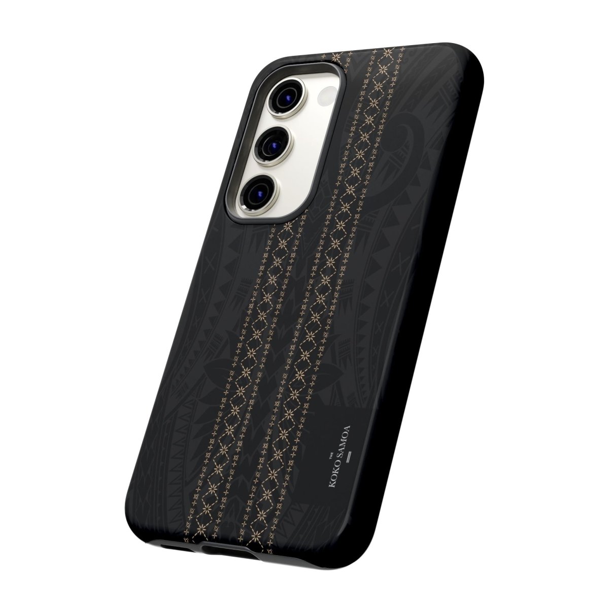 WOYC Tough Phone Case Malu design for AU, NZ, and USA, featuring vibrant Samoan Koko Samoa artwork on durable phone protection.