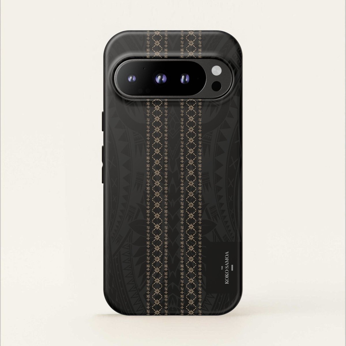 WOYC Tough Phone Case Malu design for AU/NZ/USA, durable protective cover with Polynesian-inspired artwork, fits smartphones securely.