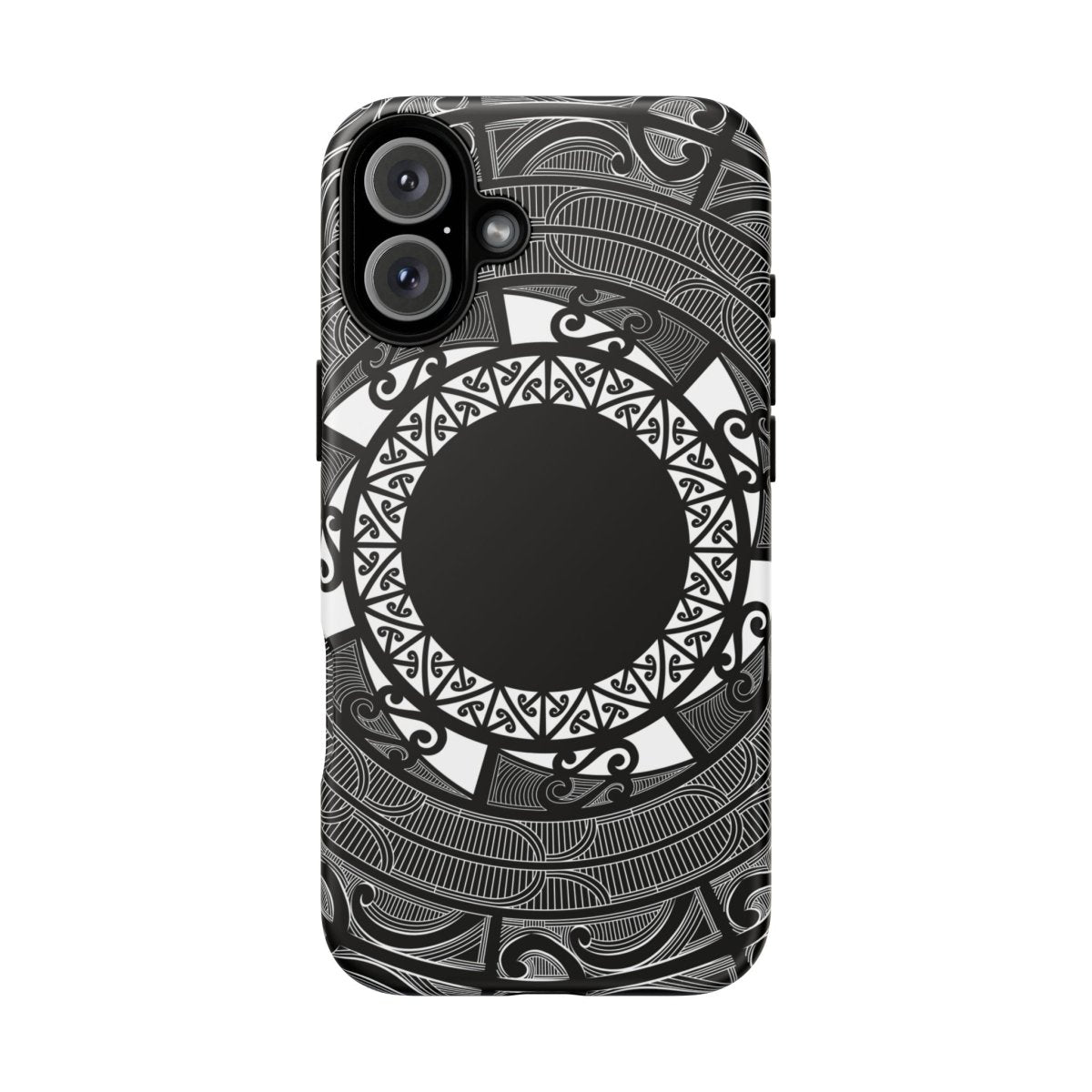 WOYC Tough Phone Case with Māori Koko Samoa design, durable protective cover for smartphones in AU, NZ, and USA.