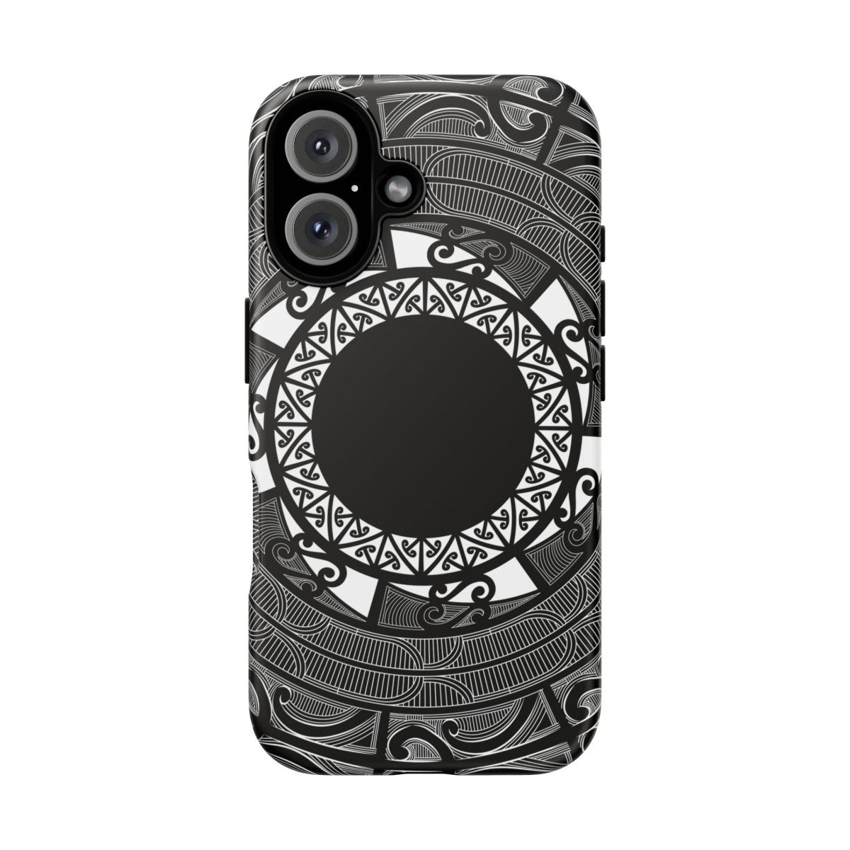 WOYC Māori tough phone case featuring traditional Māori patterns, designed for durable protection on smartphones.