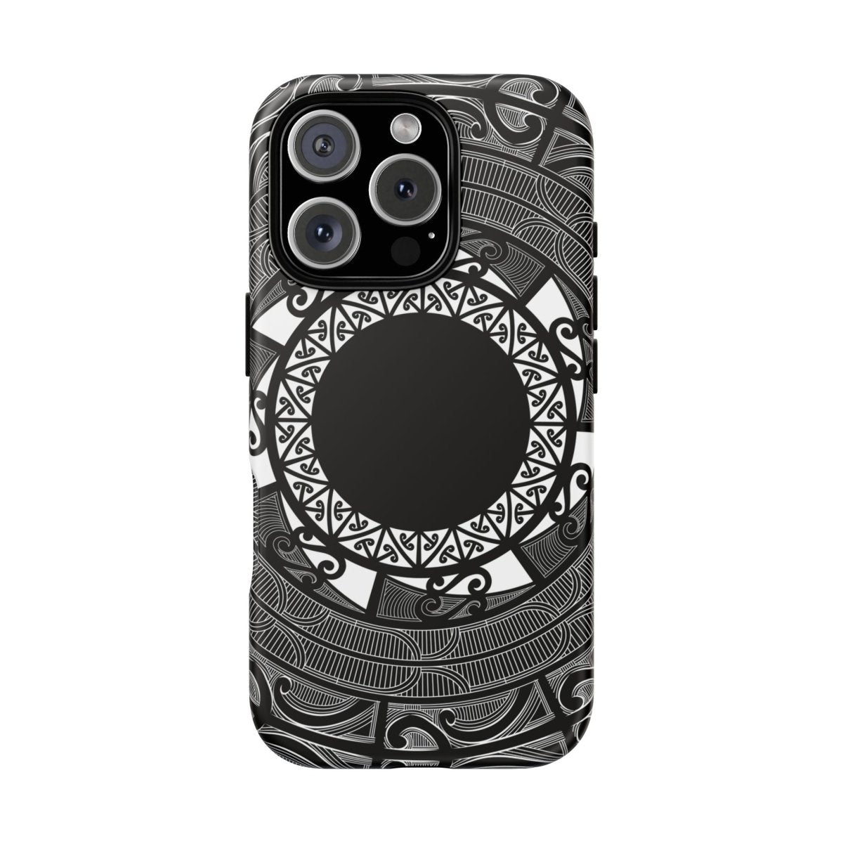 WOYC Tough Phone Case featuring Māori and Samoan Koko designs, durable protective cover for smartphones.