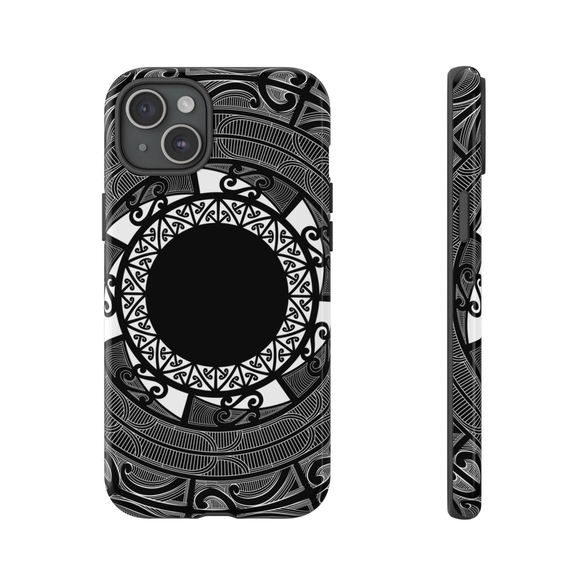 WOYC Tough Phone Case featuring Māori design, durable protective cover for smartphones with indigenous Maori artwork.