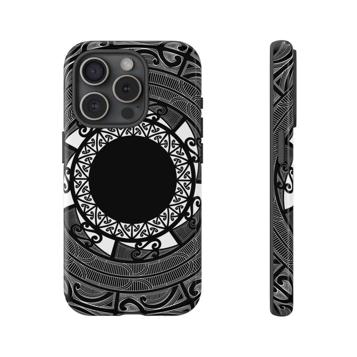 WOYC tough Māori phone case featuring traditional Māori and Samoan designs, protective durable phone cover for AU/NZ/USA.