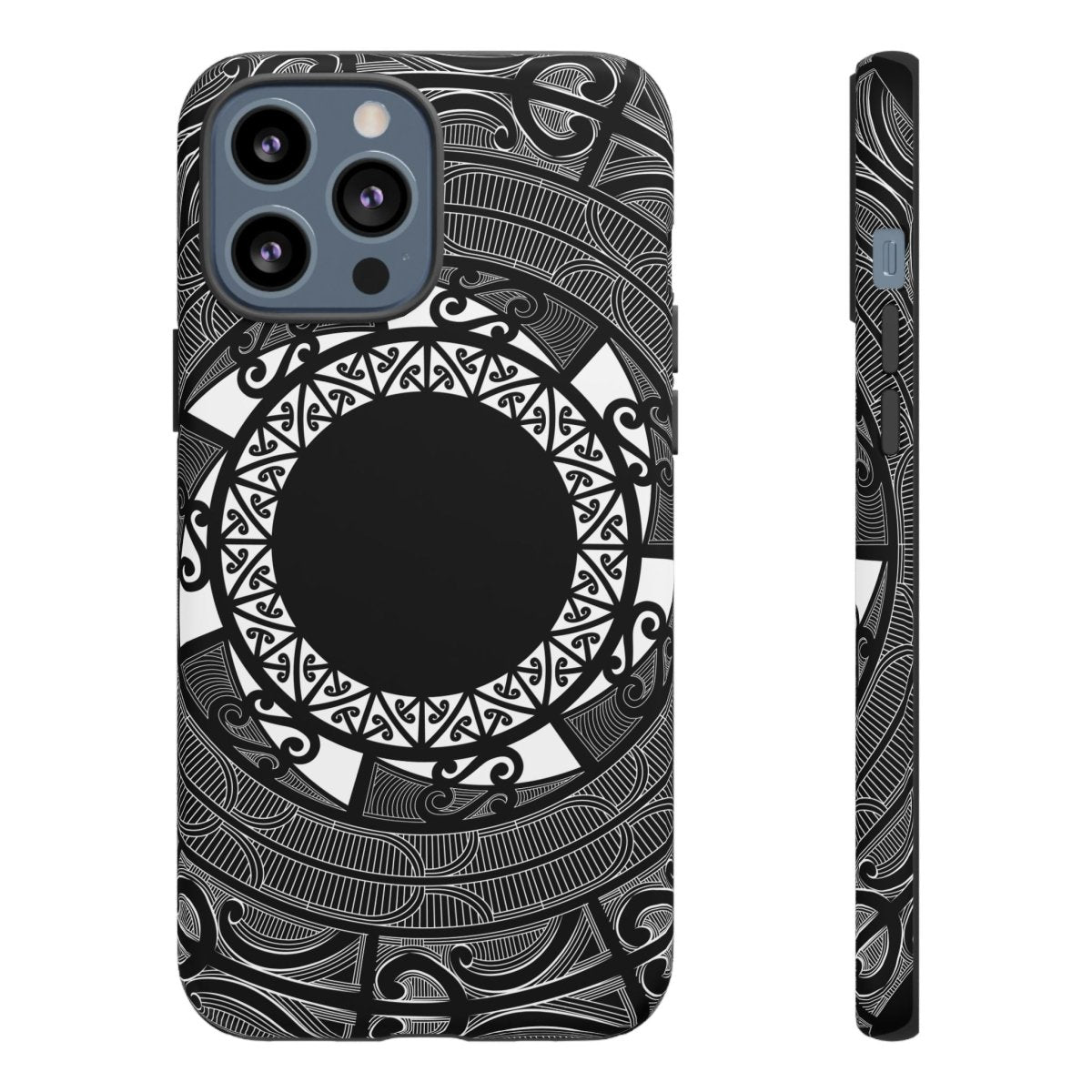 WOYC Māori tough phone case for AU/NZ/USA features traditional Koko Samoa design on durable protective cover.