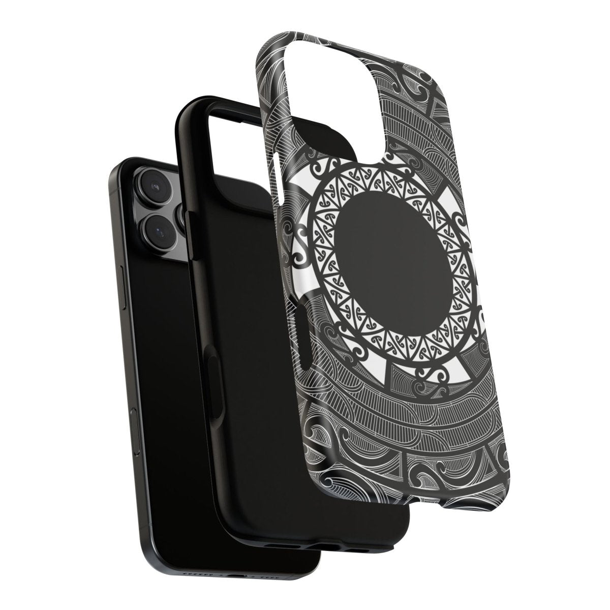 WOYC Māori tough phone case for AU/NZ/USA, featuring traditional Māori design and durable protective material.