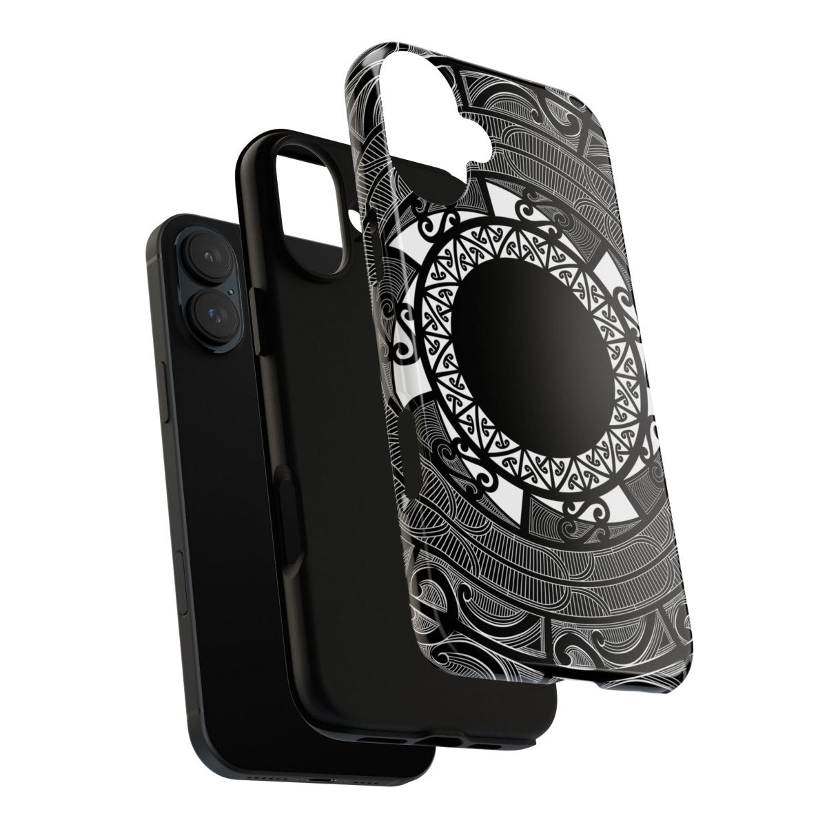 WOYC Tough Māori phone case with Koko Samoa design, durable protective cover for smartphones in AU, NZ, and USA.
