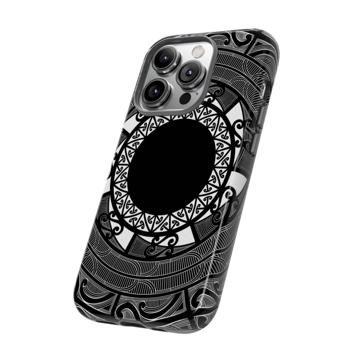 WOYC Tough Phone Case featuring Māori and Samoa Koko designs, durable protection for smartphones, Australia, New Zealand, and USA.