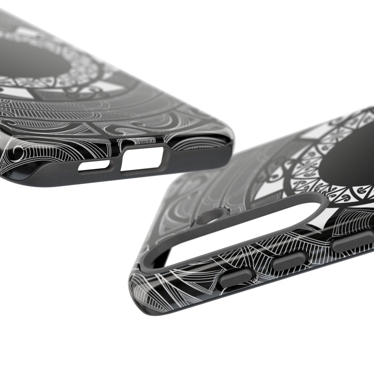 WOYC Māori tough phone case for AU/NZ/USA, featuring traditional Māori design with vibrant colors and intricate patterns.