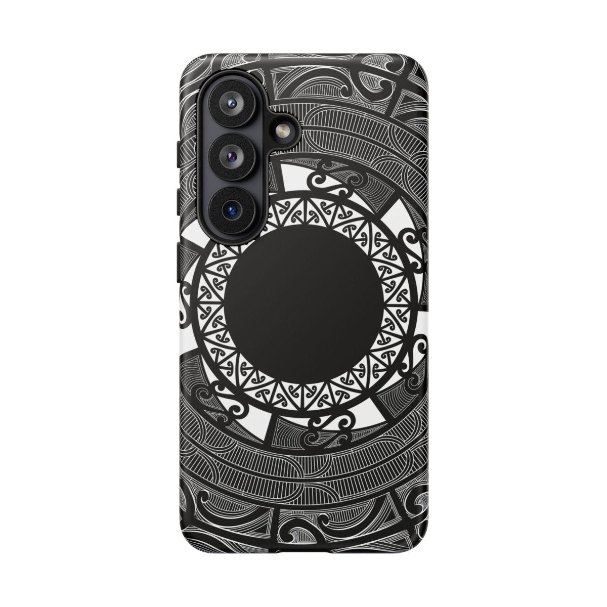 WOYC Māori tough phone case with traditional Polynesian patterns, designed for durability and style for AU, NZ, and USA models.