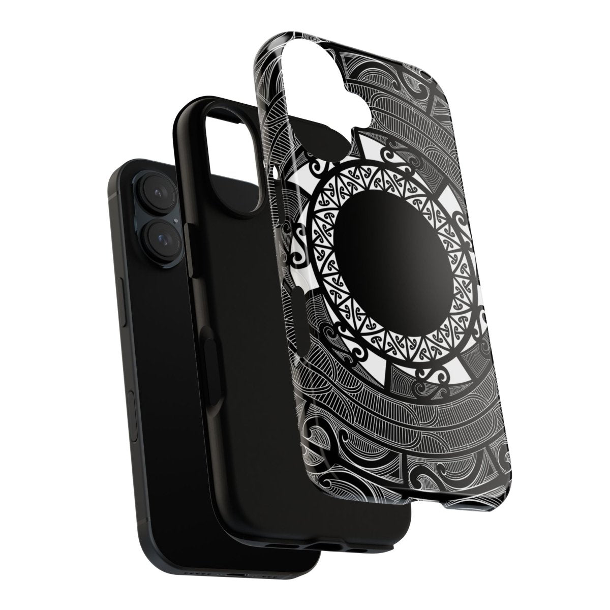 WOYC Tough Phone Case featuring Māori and Samoa Koko design, rugged protective cover for smartphones.