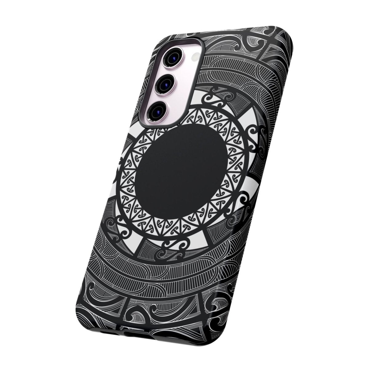 WOYC tough phone case featuring Māori and Samoan Koko designs, protective cover for smartphones in AU, NZ, and USA.