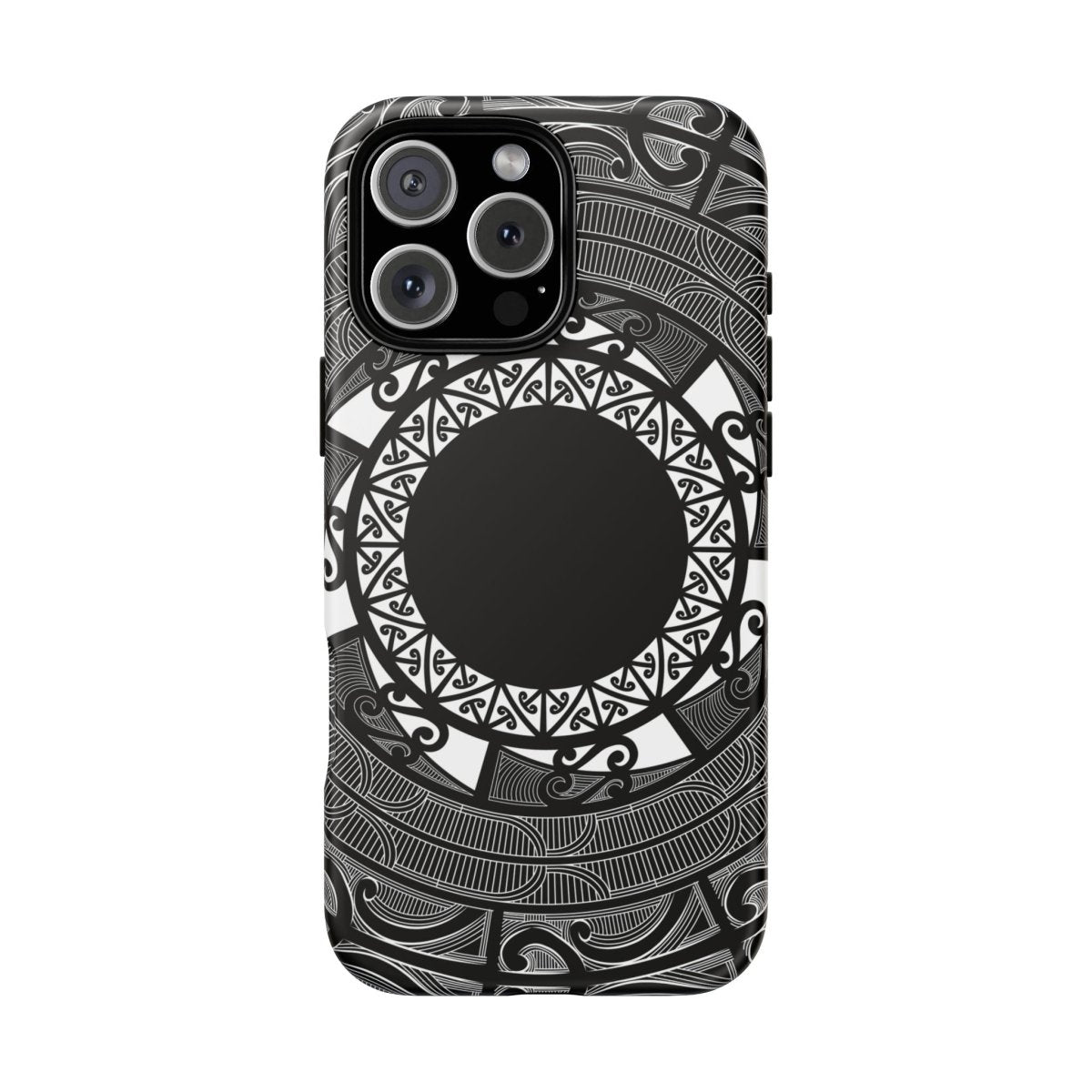 WOYC tough Maori phone case featuring traditional Samoan Koko design for AU, NZ, and US models, durable protective cover.