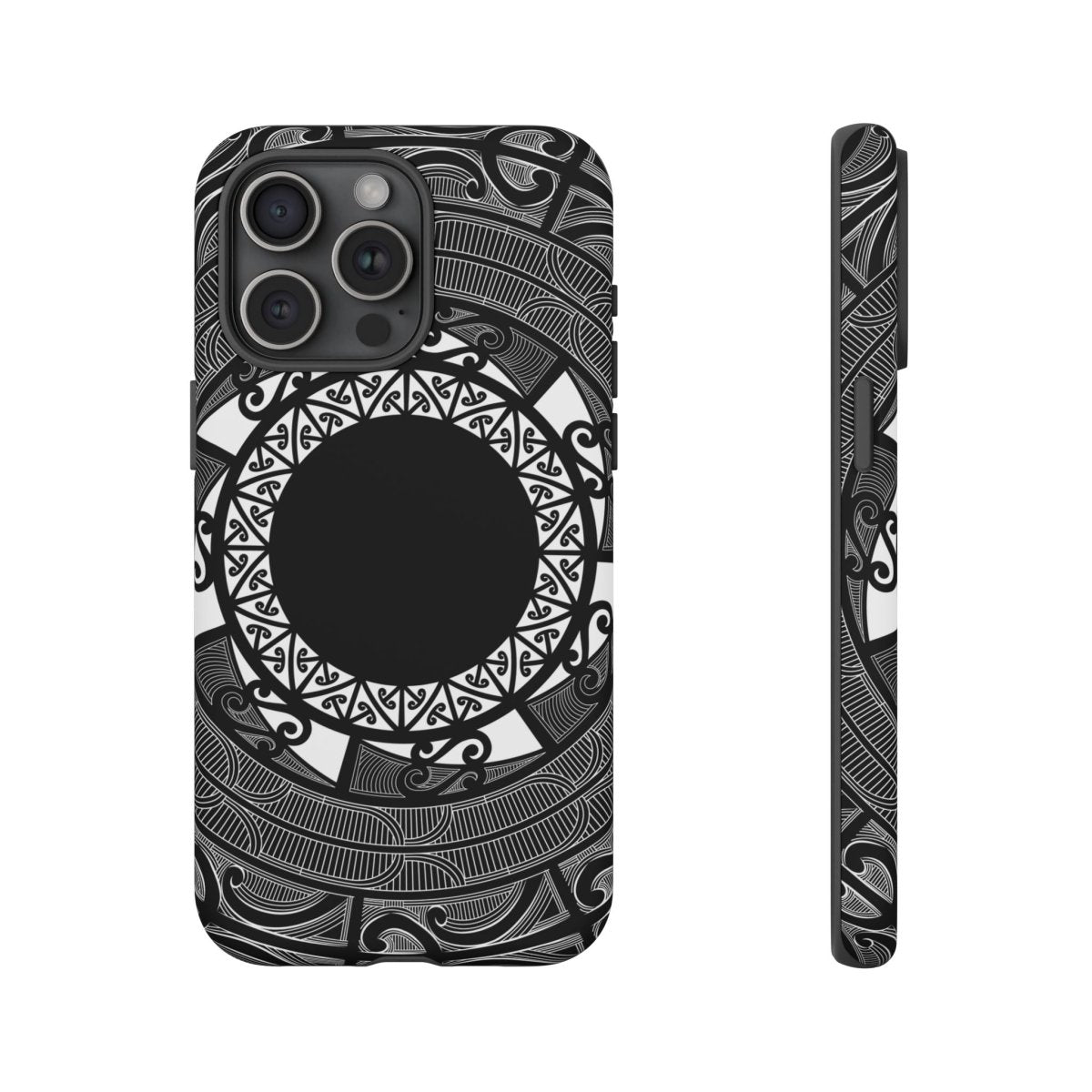 WOYC Māori tough phone case for AU/NZ/USA, featuring traditional Māori design, durable protective cover for smartphones.