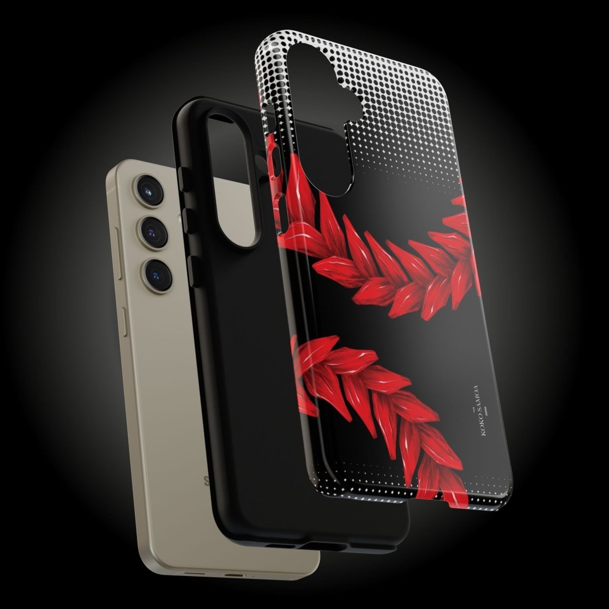 Tough Phone Case Ula Fala design for AU/NZ/USA, durable protective cover with vibrant Samoan-inspired artwork.