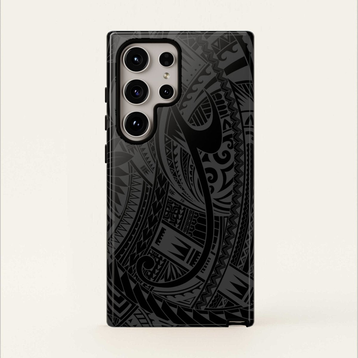 WOYC Warrior Tough Phone Case with Samoa design, durable protective cover for smartphones, suitable for AU, NZ, and USA.