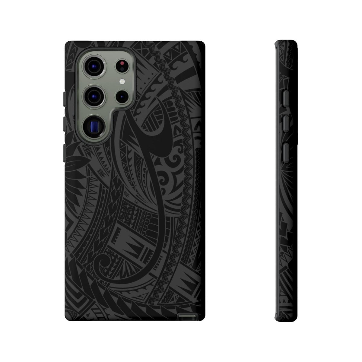 WOYC Tough Phone Case Warrior design for AU, NZ, USA with bold tribal pattern, durable protective cover for smartphones.
