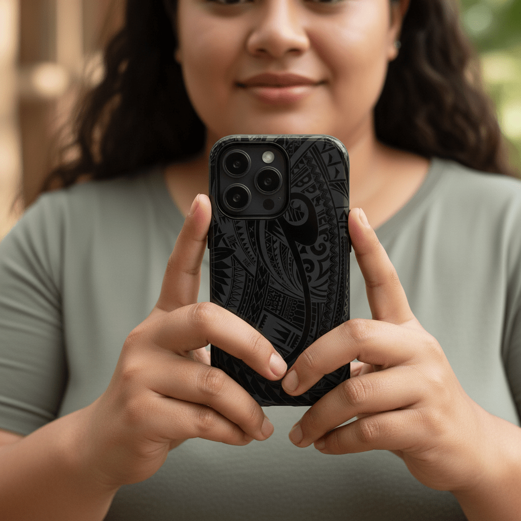 Tough Phone Case Warrior design for AU/NZ/USA, rugged protective cover with bold graphic artwork for smartphones.