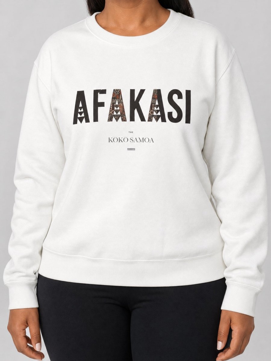 Unisex Heavy Sweatshirt - Afakasi - AU/NZ/USA - The Koko Samoa