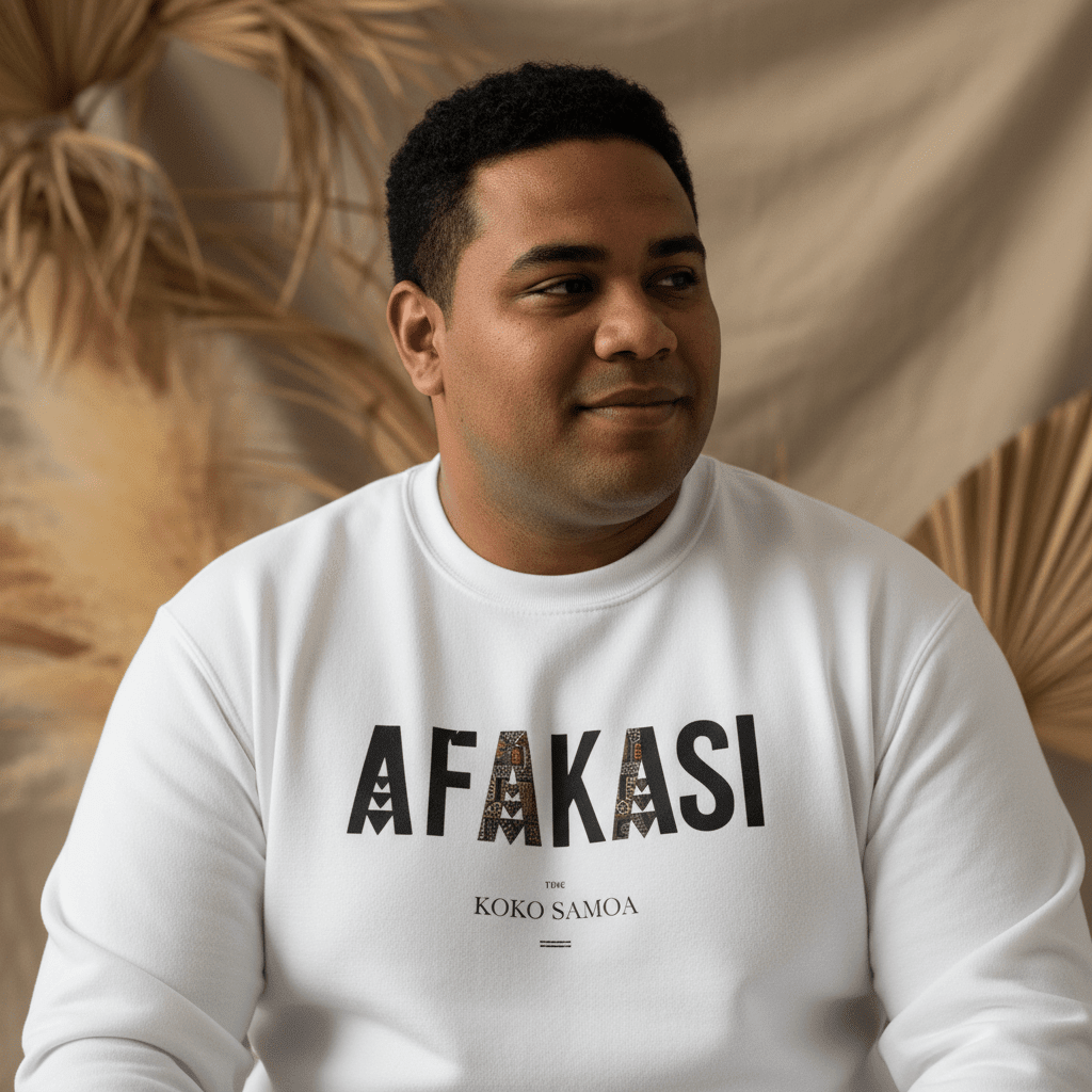 Unisex Heavy Sweatshirt - Afakasi - Personalised - USA - The Koko Samoa