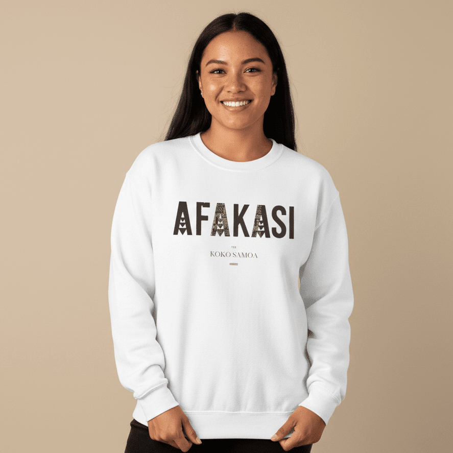 Unisex Heavy Sweatshirt - Afakasi - Personalised - USA - The Koko Samoa