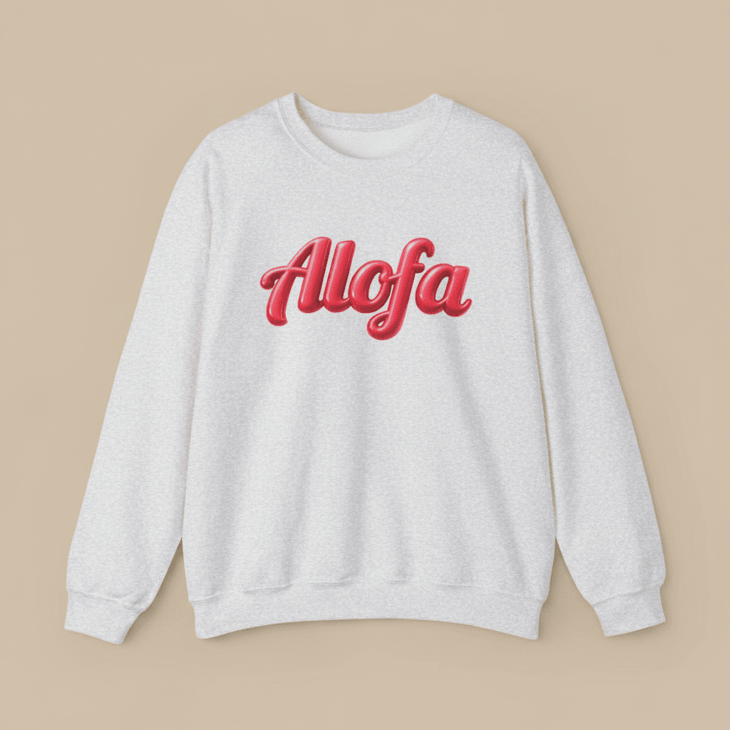 Unisex Heavy Sweatshirt - Alofa - AU/NZ/USA - The Koko Samoa