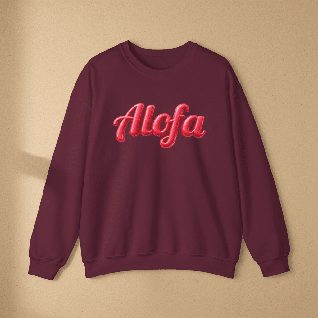 Unisex Heavy Sweatshirt - Alofa - AU/NZ/USA - The Koko Samoa