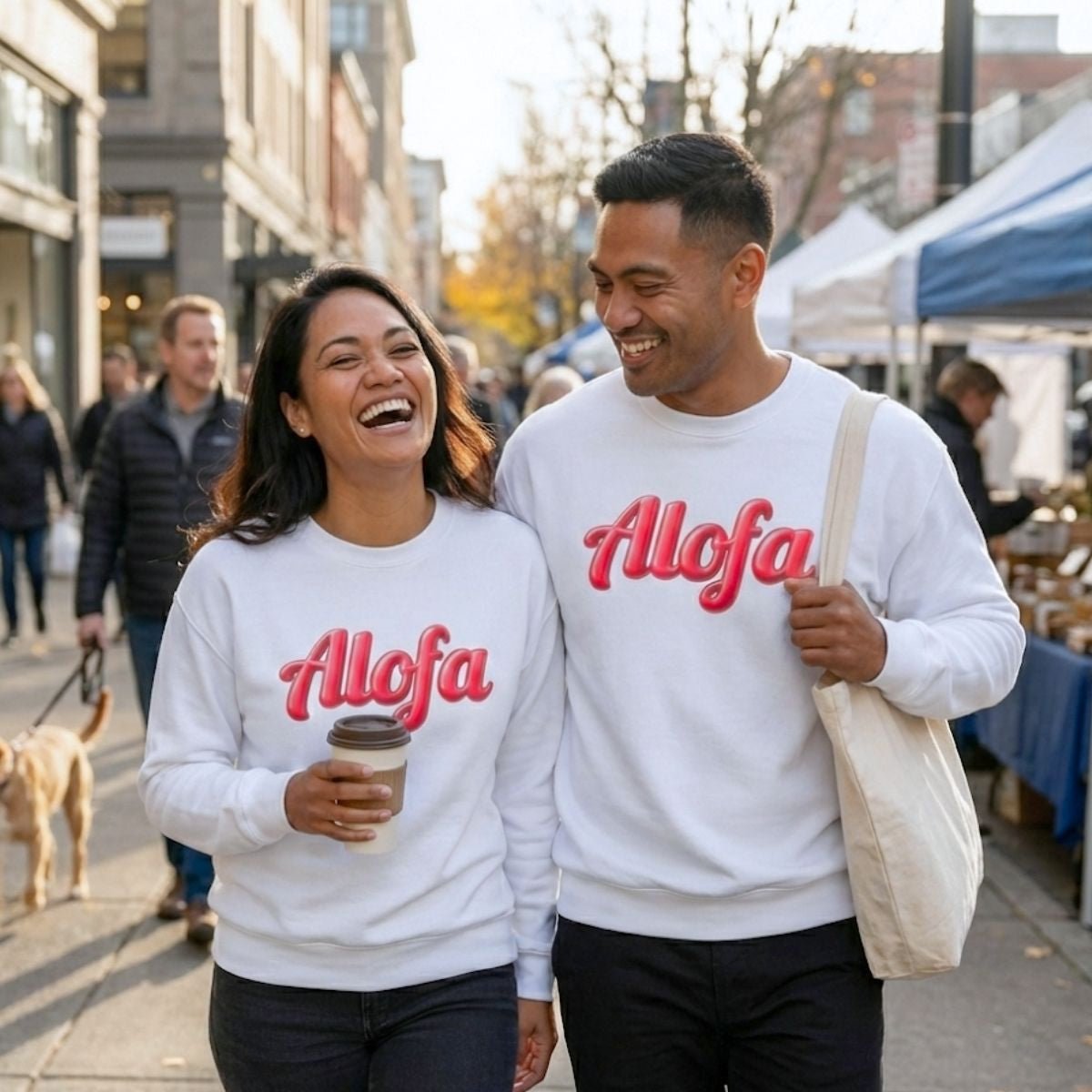 Unisex Heavy Sweatshirt - Alofa - USA - The Koko Samoa