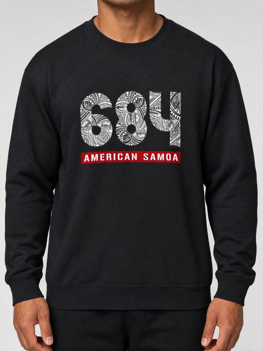 Unisex Heavy Sweatshirt - American Samoa 684 - AU/NZ/USA - The Koko Samoa