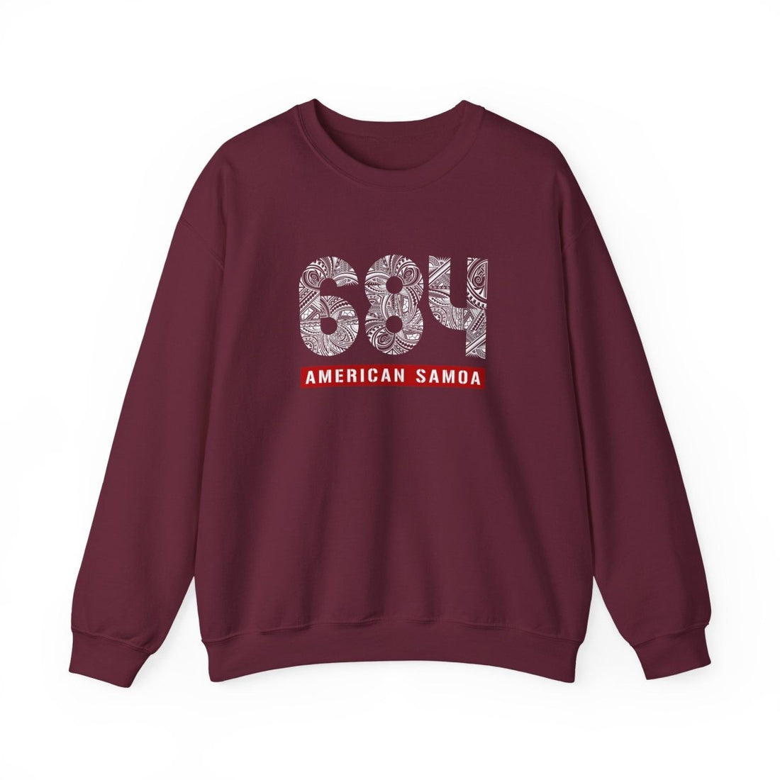 Unisex Heavy Sweatshirt - American Samoa 684 - Personalised - USA - The Koko Samoa