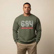 Unisex Heavy Sweatshirt - American Samoa 684 - Personalized - USA