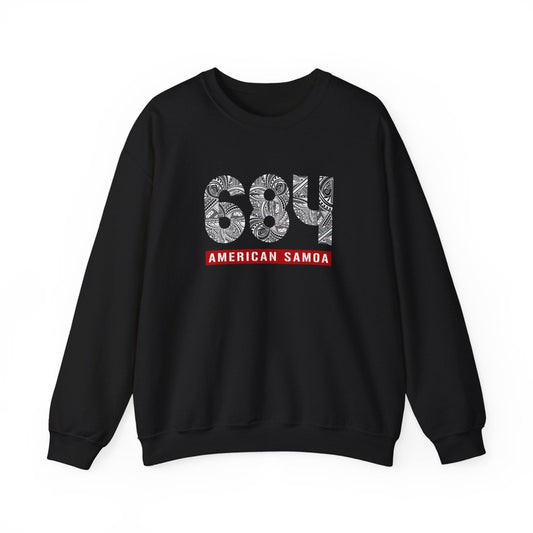 Unisex Heavy Sweatshirt - American Samoa 684 - Personalized - USA - The Koko Samoa