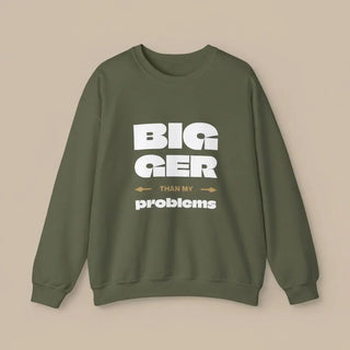 Unisex Heavy Sweatshirt - Bigger Than Problems - Personalised - AU/NZ - The Koko Samoa