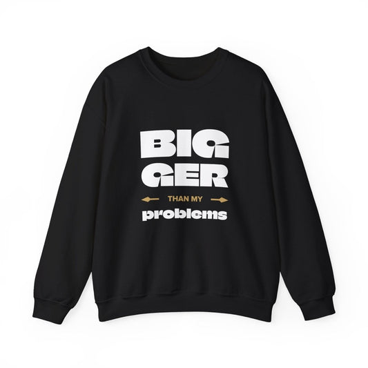 Unisex Heavy Sweatshirt - Bigger Than Problems - Personalised - USA - The Koko Samoa