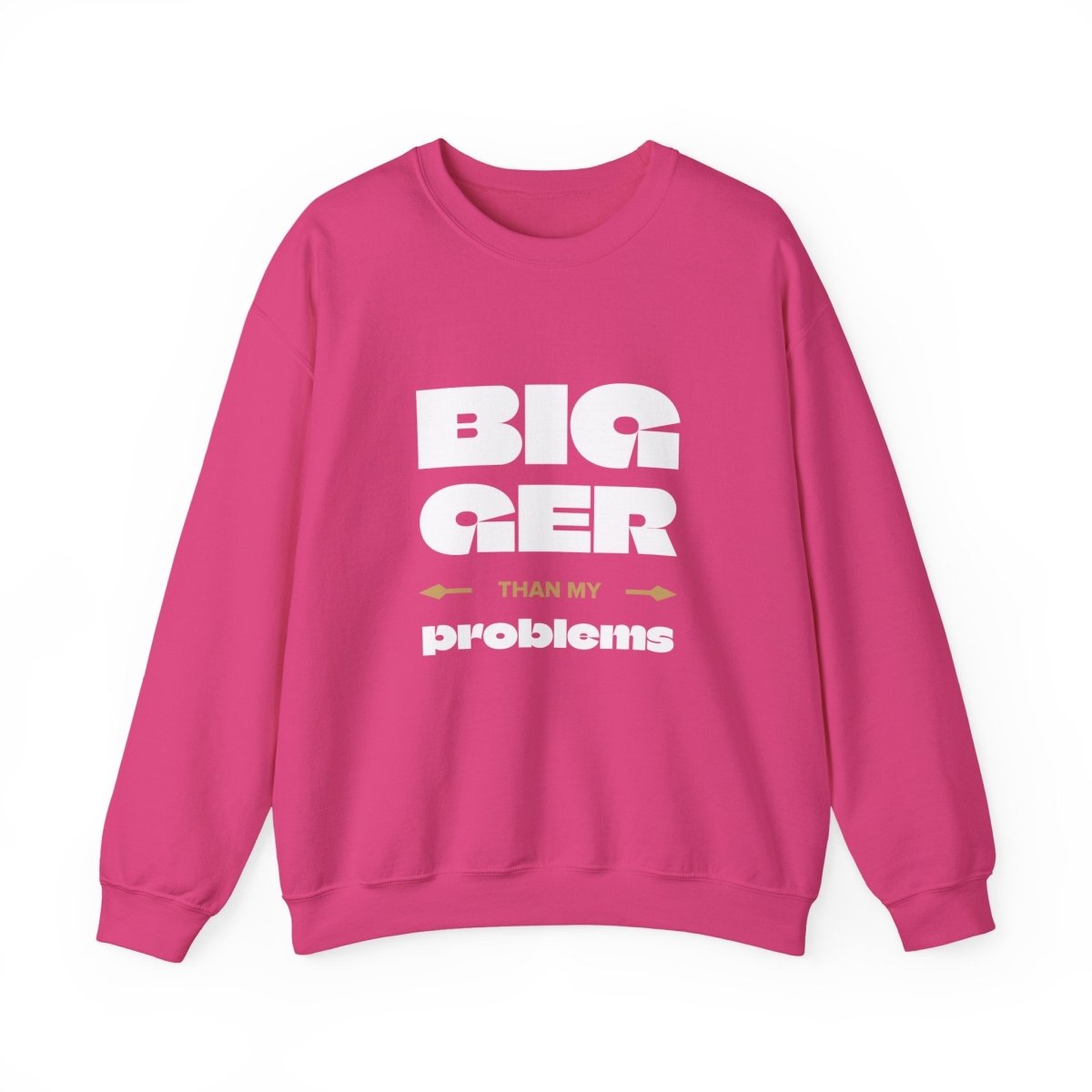 Unisex Heavy Sweatshirt - Bigger Than Problems - Personalised - USA - The Koko Samoa