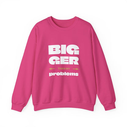 Unisex Heavy Sweatshirt - Bigger Than Problems - Personalised - USA - The Koko Samoa