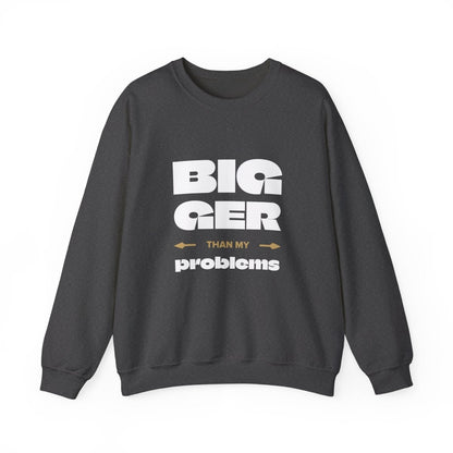 Unisex Heavy Sweatshirt - Bigger Than Problems - Personalised - USA - The Koko Samoa