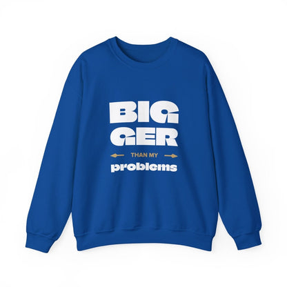 Unisex Heavy Sweatshirt - Bigger Than Problems - Personalised - USA - The Koko Samoa