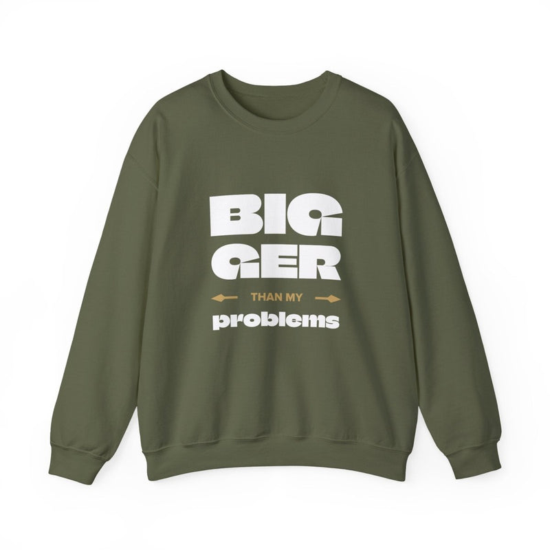 Unisex Heavy Sweatshirt - Bigger Than Problems - Personalised - USA - The Koko Samoa