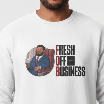 Unisex Heavy Sweatshirt - Fresh Off Business - AU/NZ/USA - The Koko Samoa