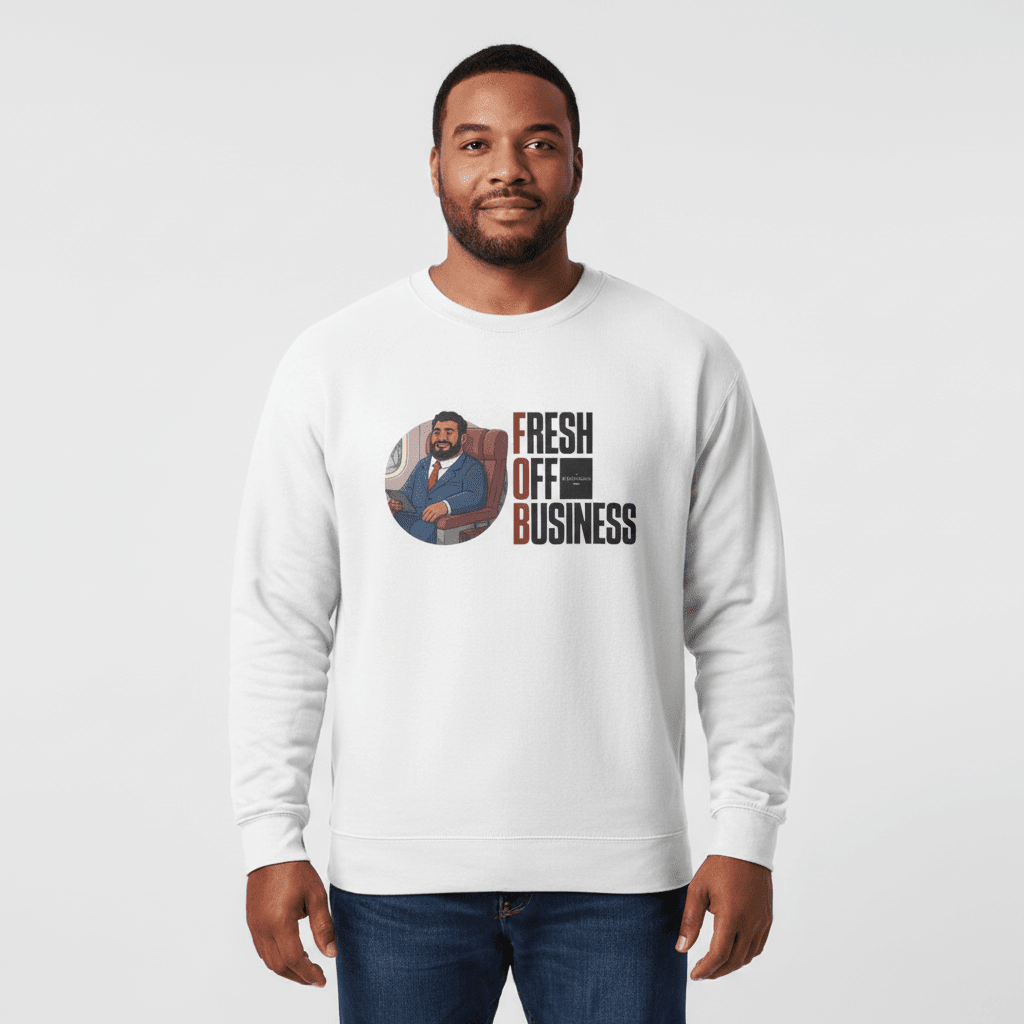 Unisex Heavy Sweatshirt - Fresh Off Business - AU/NZ/USA - The Koko Samoa