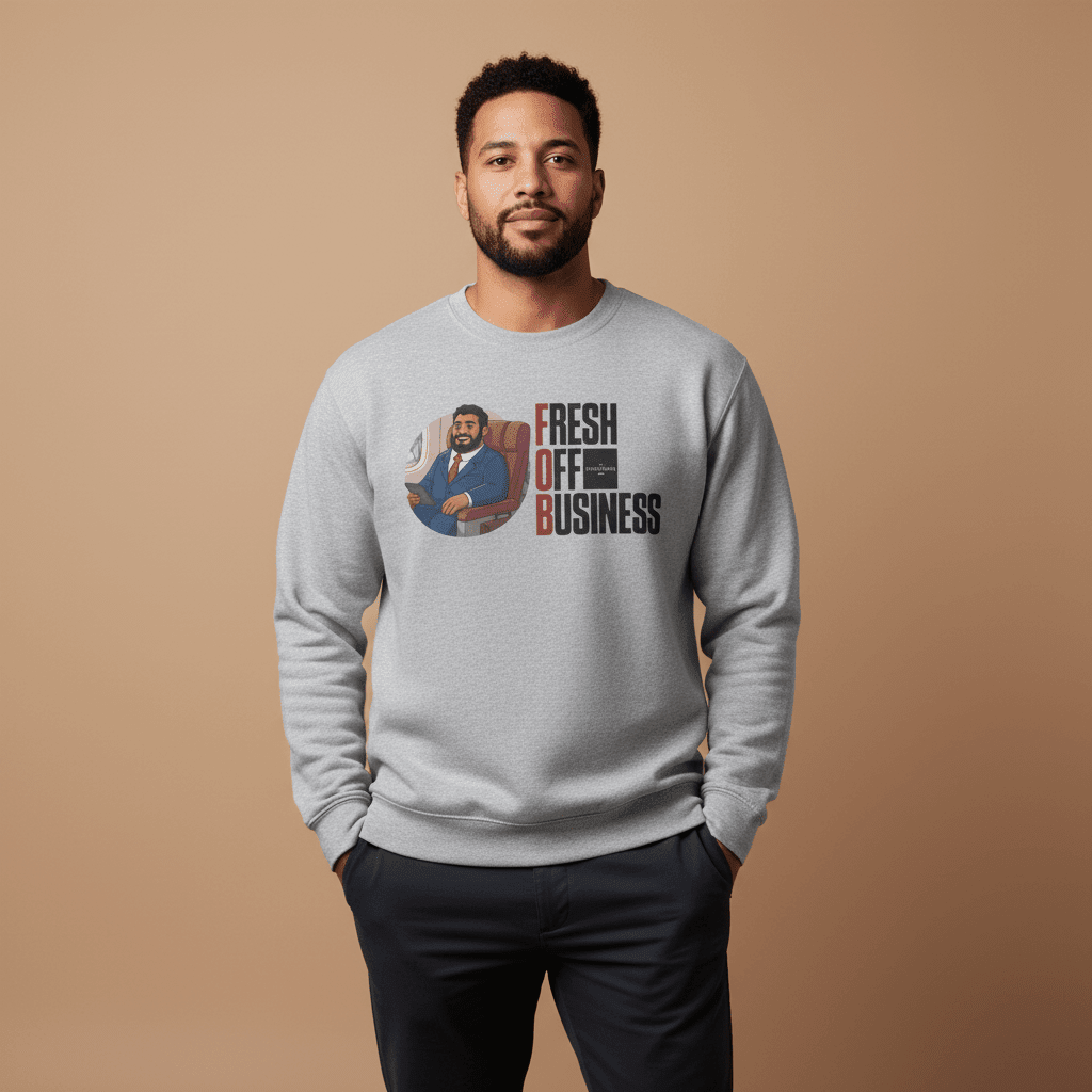 Unisex Heavy Sweatshirt - Fresh Off Business - AU/NZ/USA - The Koko Samoa